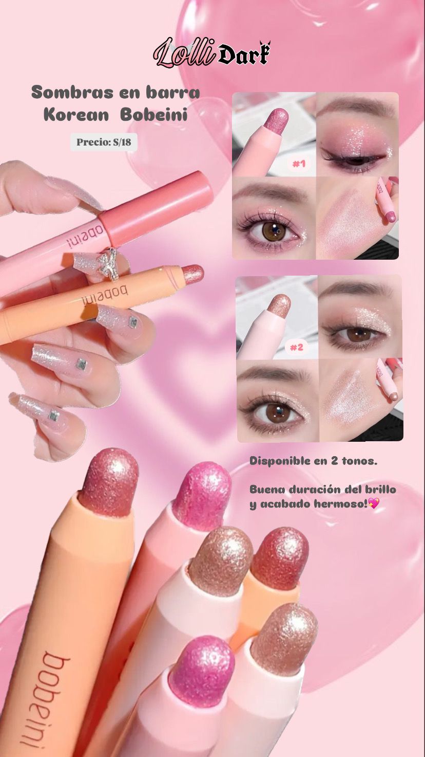 Sombras shimmer en barra Bobeini