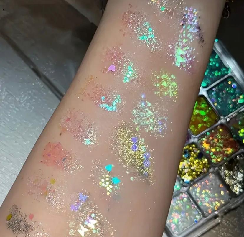 Paleta glitter gel prensado Galaxy Pop