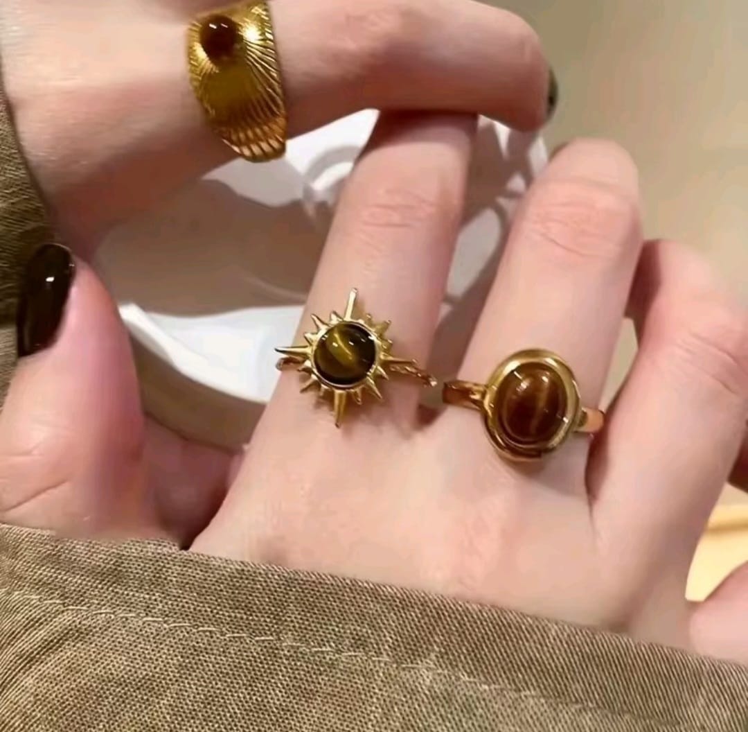 Anillos “Golden Eclipse”