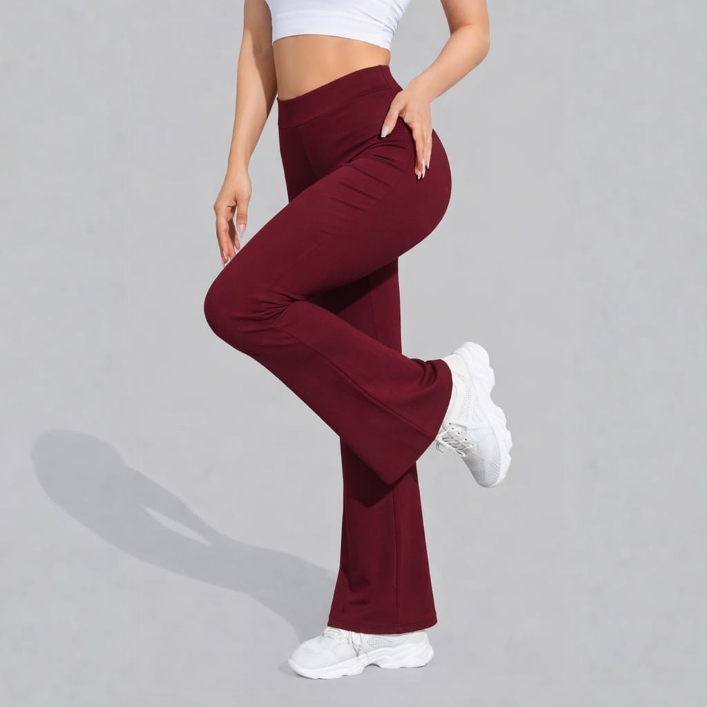 Pantalon Flare Wine Escarlata