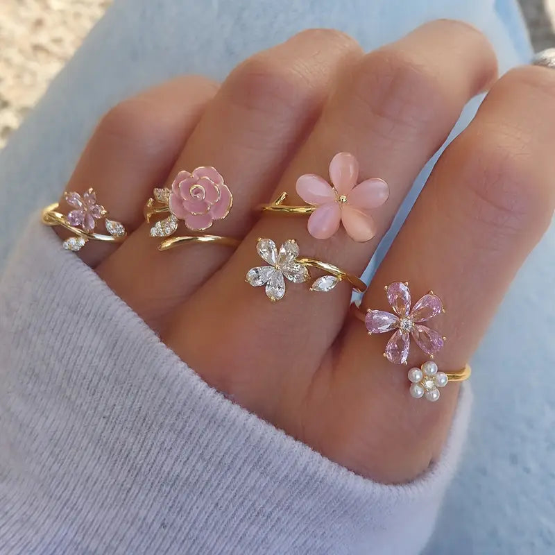 Anillos Blossom Whispers