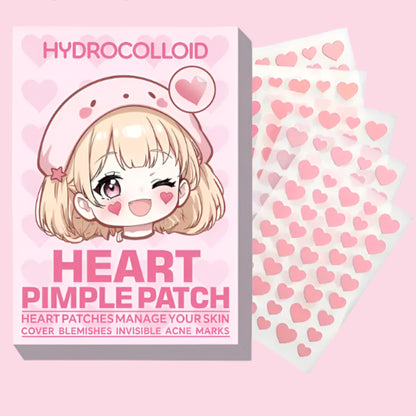 Parches para acne hidracoloides corazón