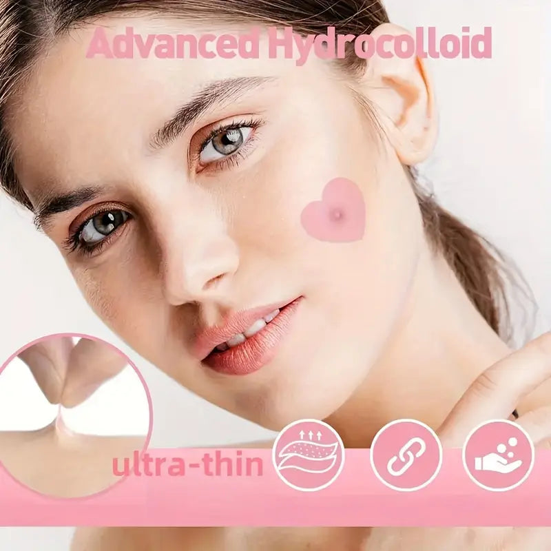 Parches para acne hidracoloides corazón