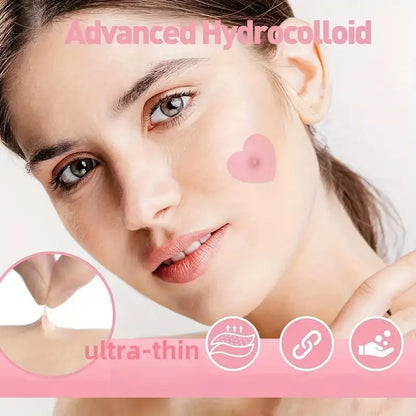Parches para acne hidracoloides corazón