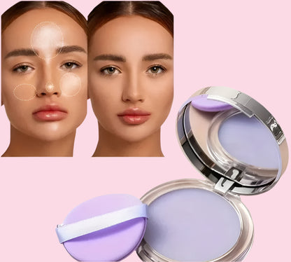 Polvo morado matificante anti brilllos Candy Bella