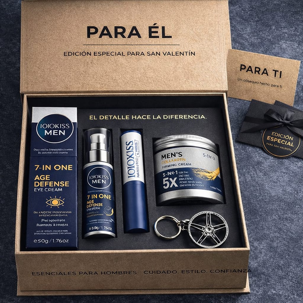 Set Skincare Valentine's Men’s Total Defense + Regalo