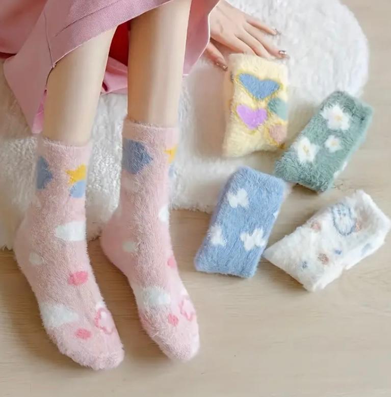 Medias afelpadas kawaii