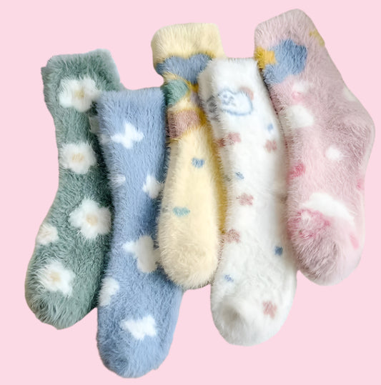 Medias afelpadas kawaii
