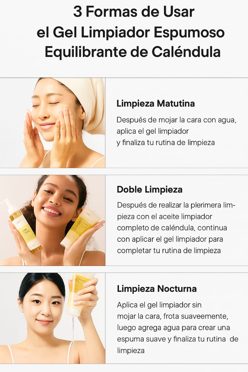 Limpiador iUNIK Calendula Balancing Foam