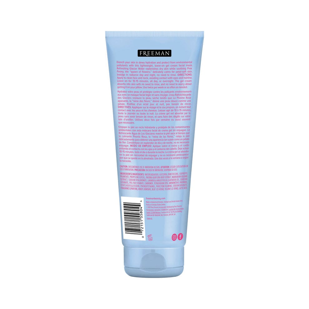 Mascarilla Hydrating Gel de Peonia y Glaciar Freeman