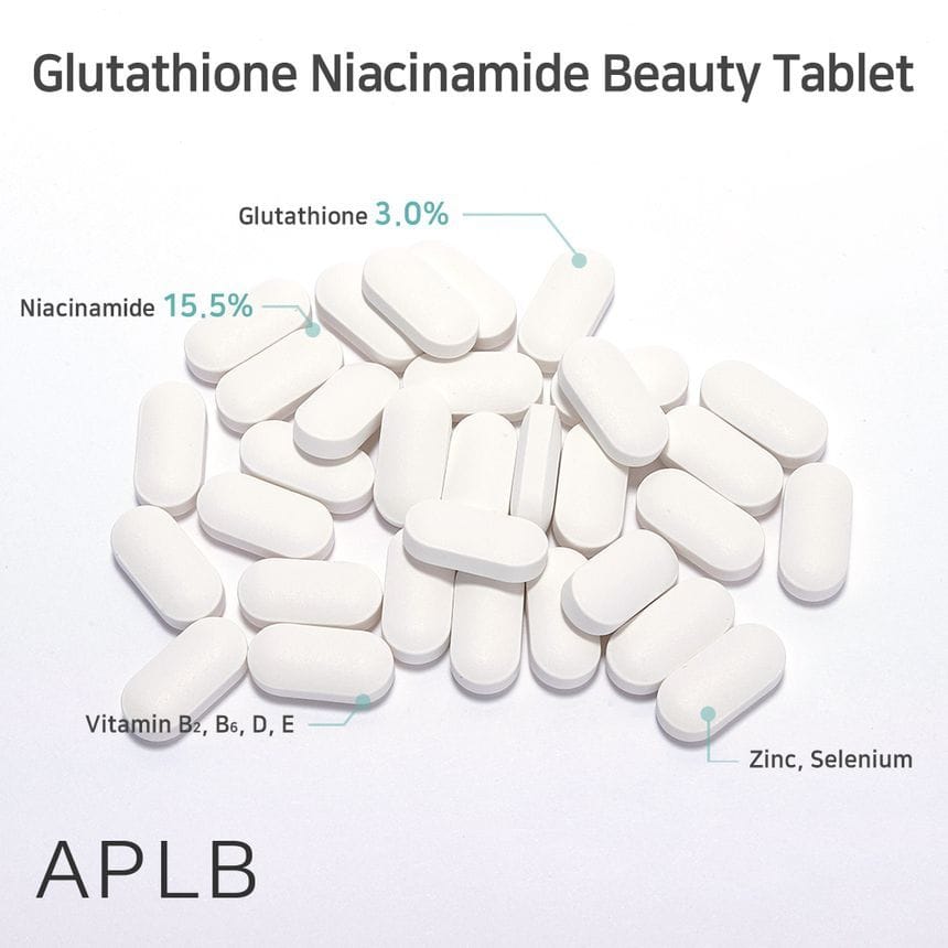 Tabletas Glutathione + Niacinamide APLB