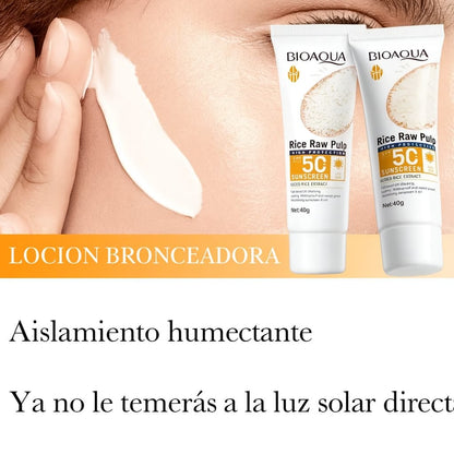 Bloqueador Rice Raw Pulp SPF 50+ BIOAQUA