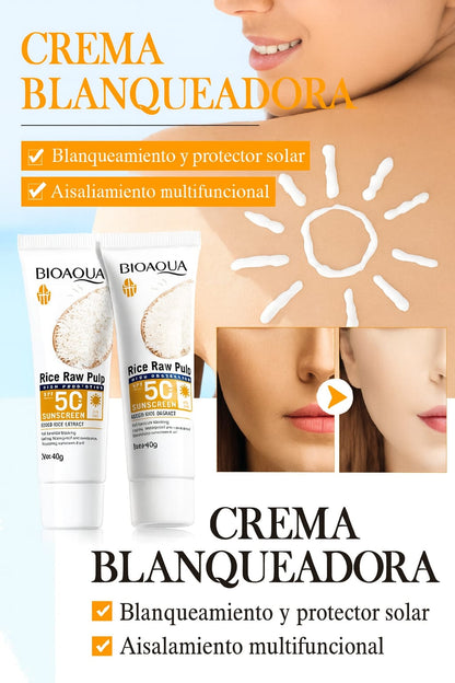 Bloqueador Rice Raw Pulp SPF 50+ BIOAQUA