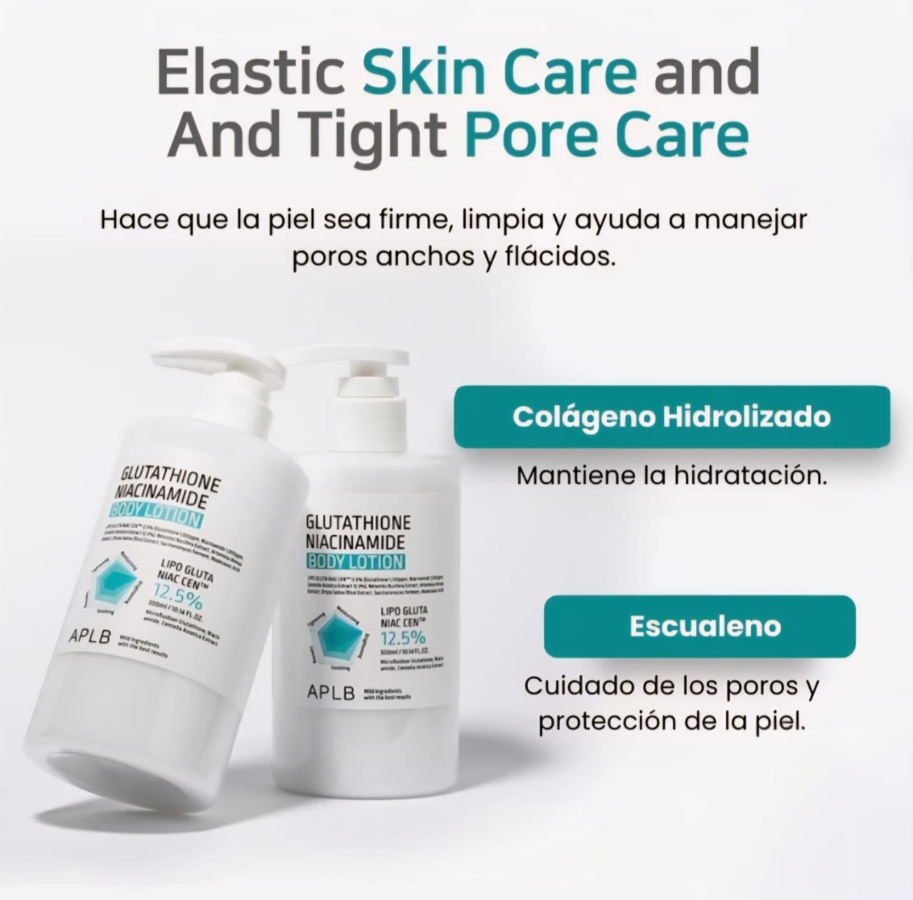 Crema corporal Glutathione & Niacinamide Glow APLB