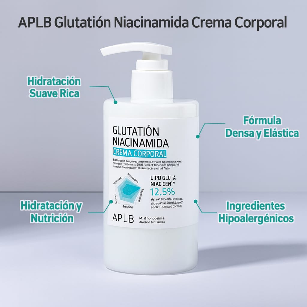 Crema corporal Glutathione & Niacinamide Glow APLB