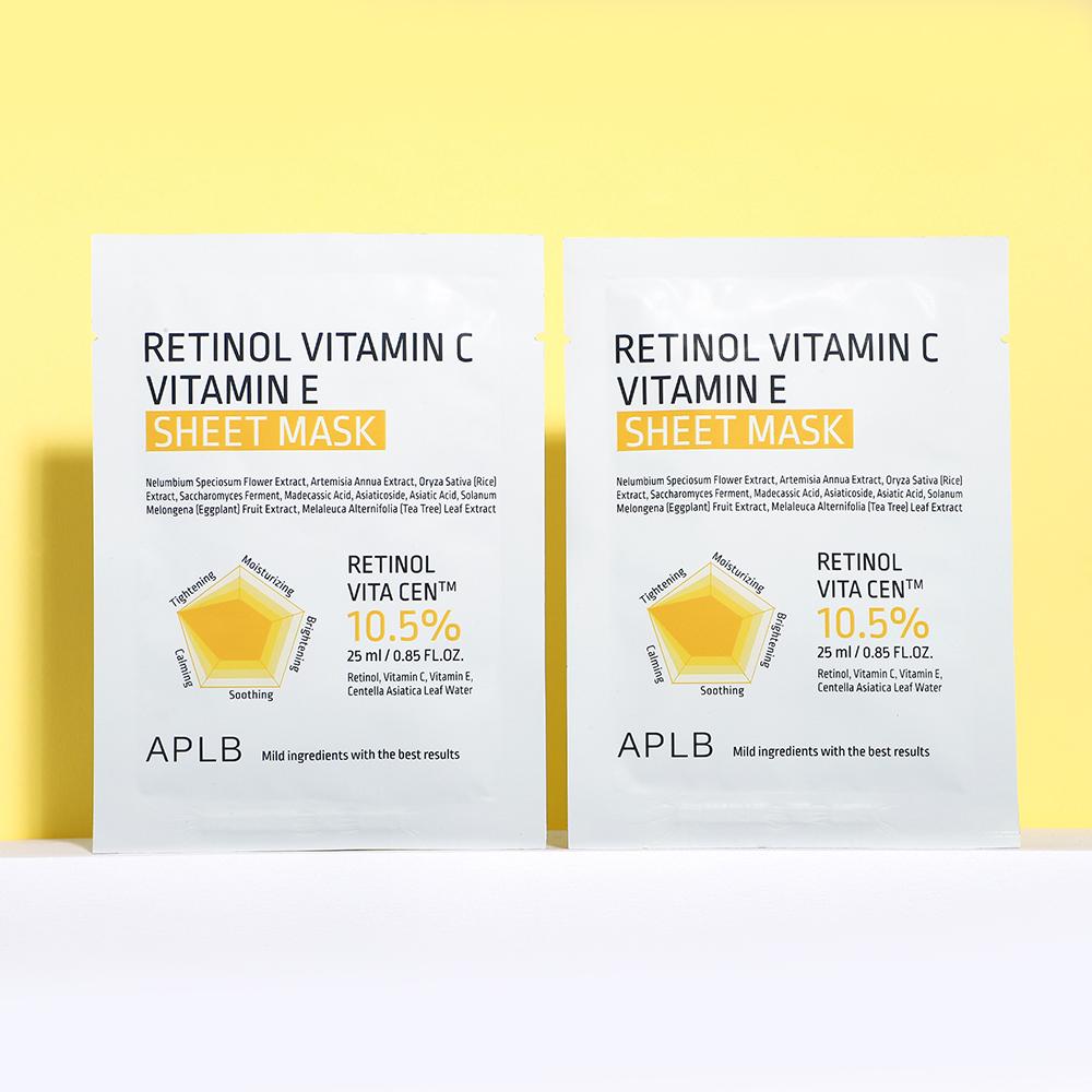 Mascarilla Retinol Vitamin C & E APLB