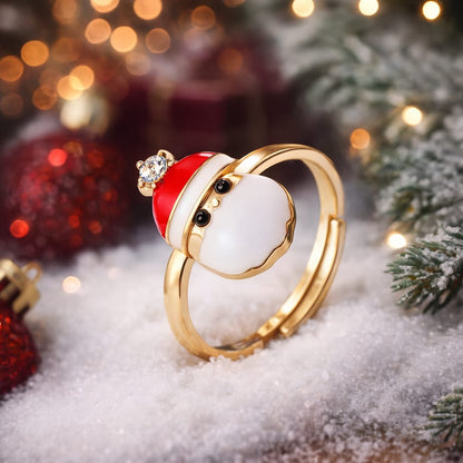 Anillos Christmas Golden Sparkle