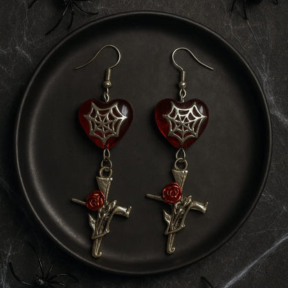 Aretes "Web of Devotion" Colección Broken Hearts