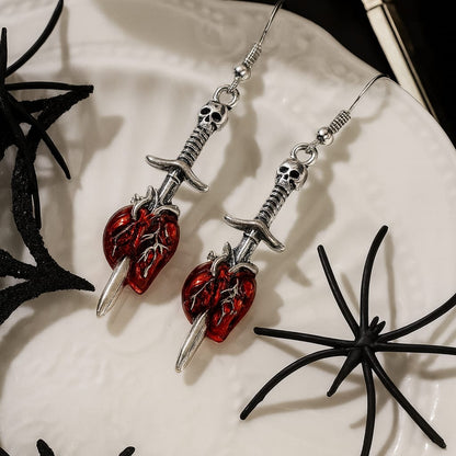 Aretes "Heartless Blade" Colección Broken Hearts