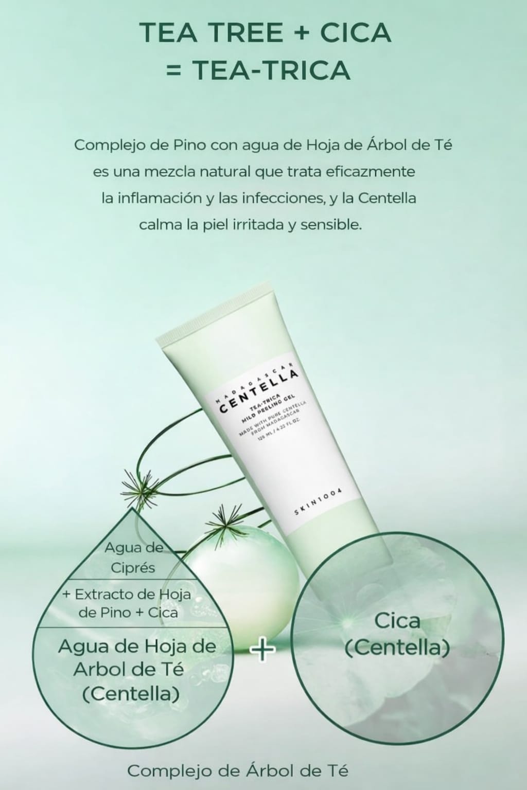 Limpiador Foam Tea-Trica BHA Madagascar Centella