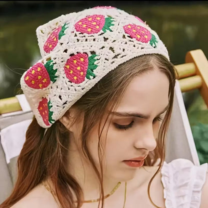 Bandana Crochet Strawberry Jennie