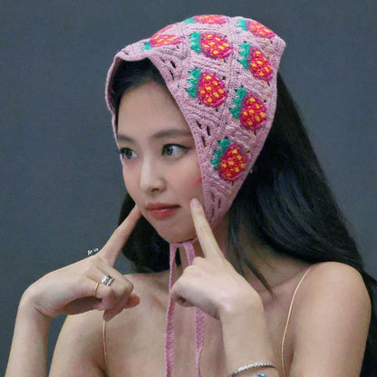 Bandana Crochet Strawberry Jennie