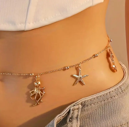 Cinturilla Cadena Sea Charms
