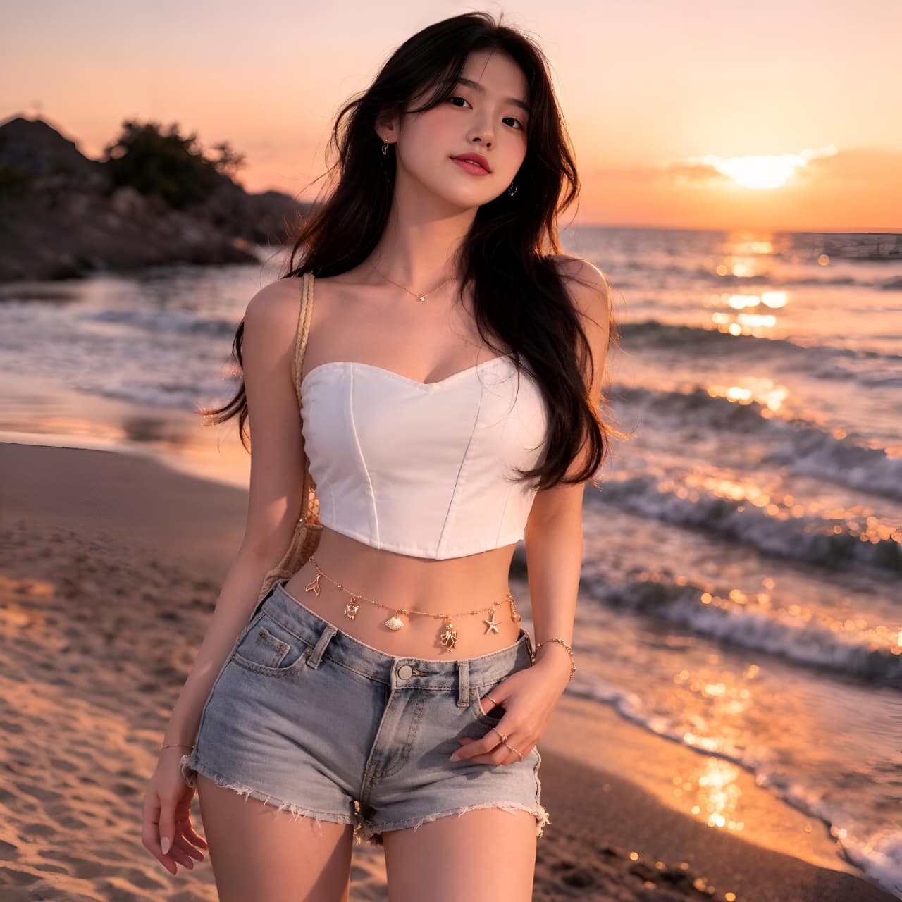 Cinturilla Cadena Sea Charms