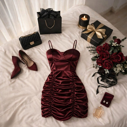 Vestido Isabella Wine