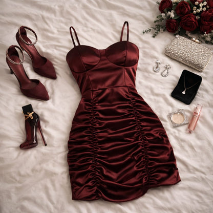 Vestido Isabella Wine