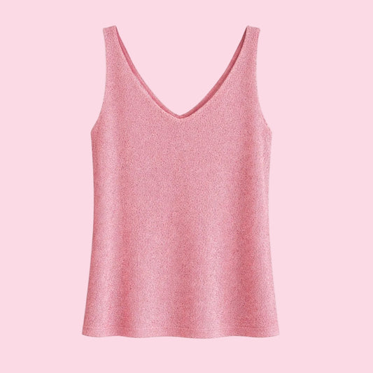 Top Rosa Glitter
