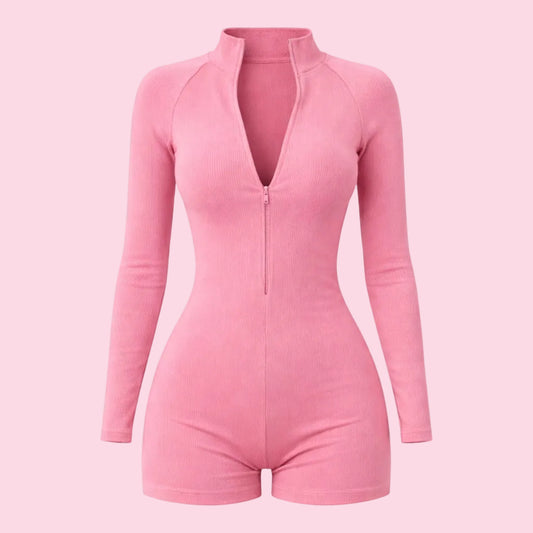Jumpsuit Zip Fit Pink