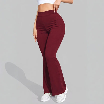 Pantalon Flare Wine Escarlata