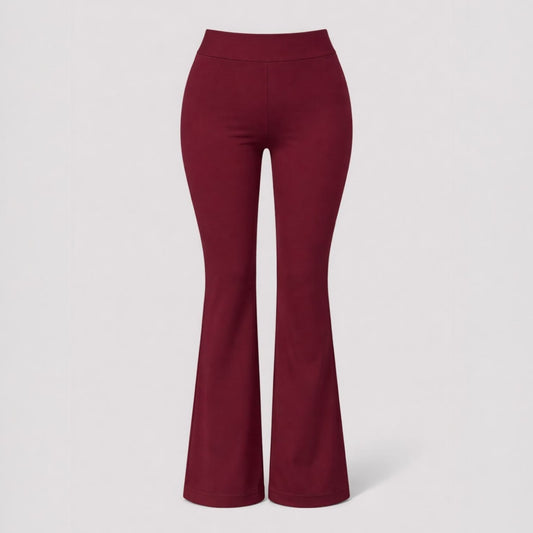 Pantalon Flare Wine Escarlata
