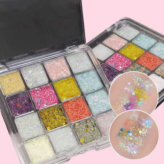 Paleta glitter gel prensado Galaxy Pop