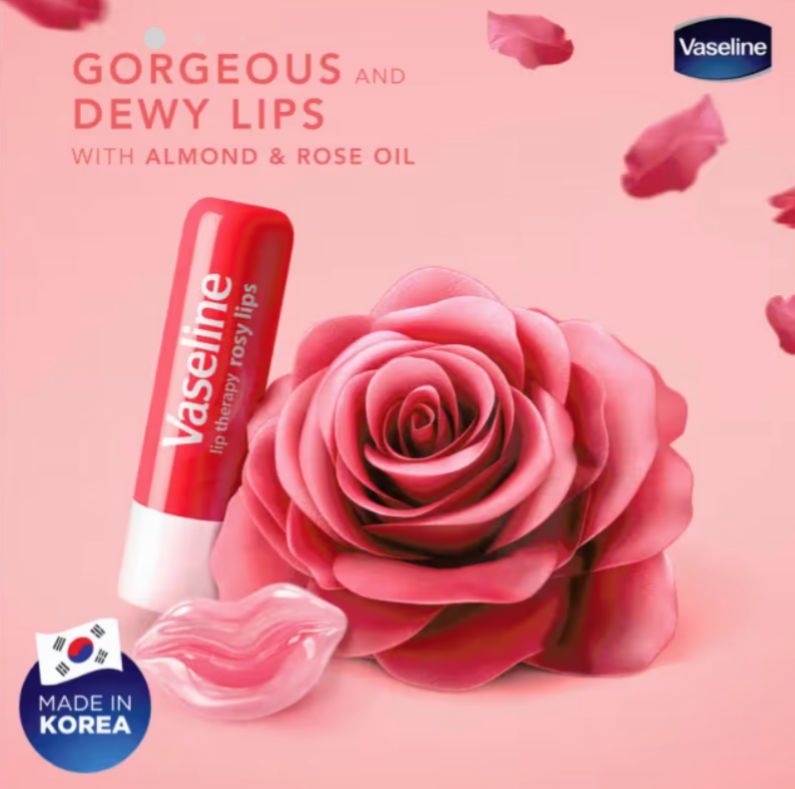 Balsamo Vaseline Rosy Lips