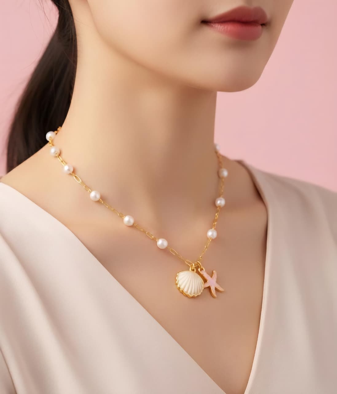 Collar Marina Pearl Charm