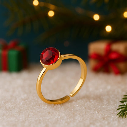 Anillos Christmas Golden Sparkle