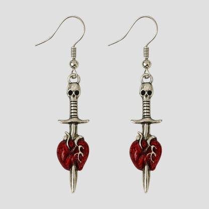 Aretes "Heartless Blade" Colección Broken Hearts