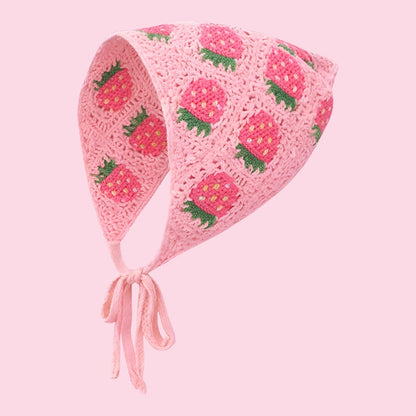 Bandana Crochet Strawberry Jennie