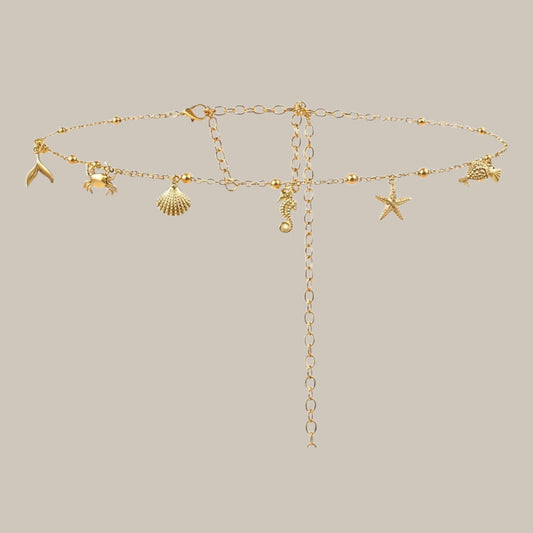 Cinturilla Cadena Sea Charms