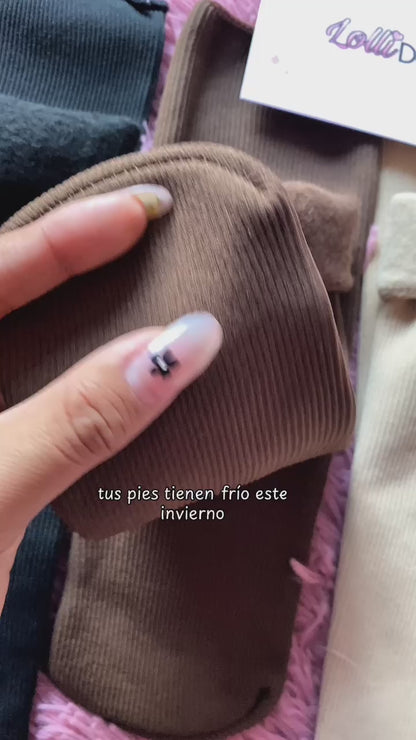 Medias afelpadas de invierno